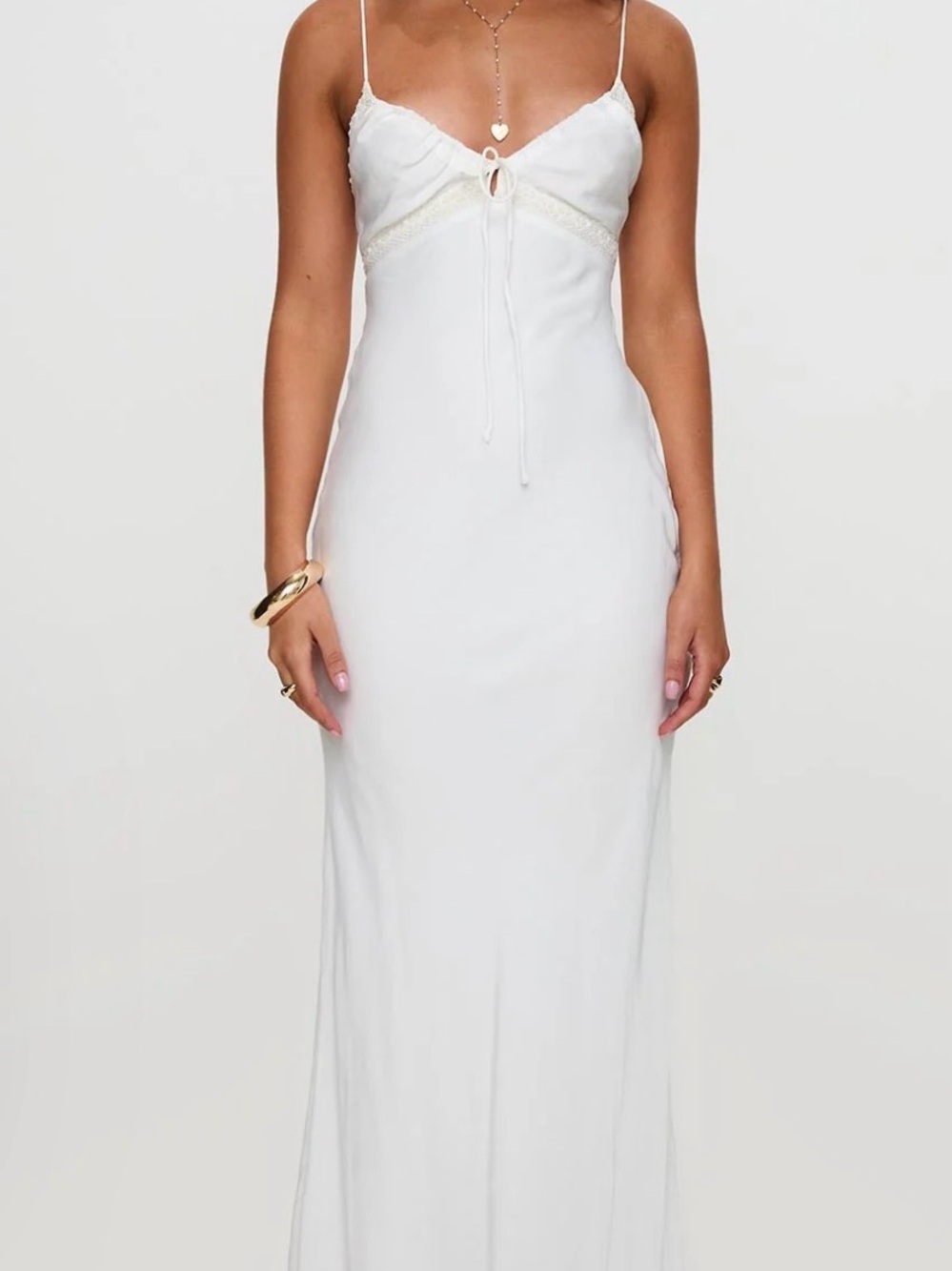 Princess Polly Emily Maxi Dress White